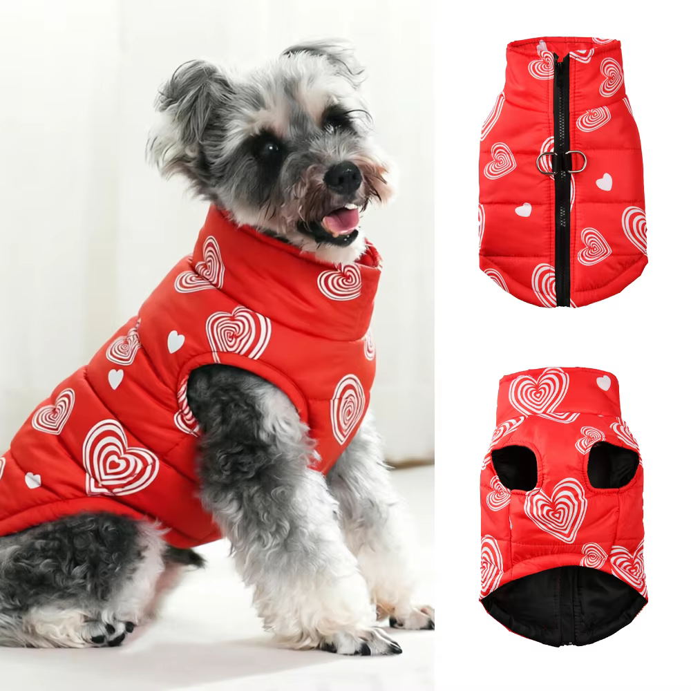 Abrigo impermeable para perros pequeños y medianos – Cálido y cortavientos