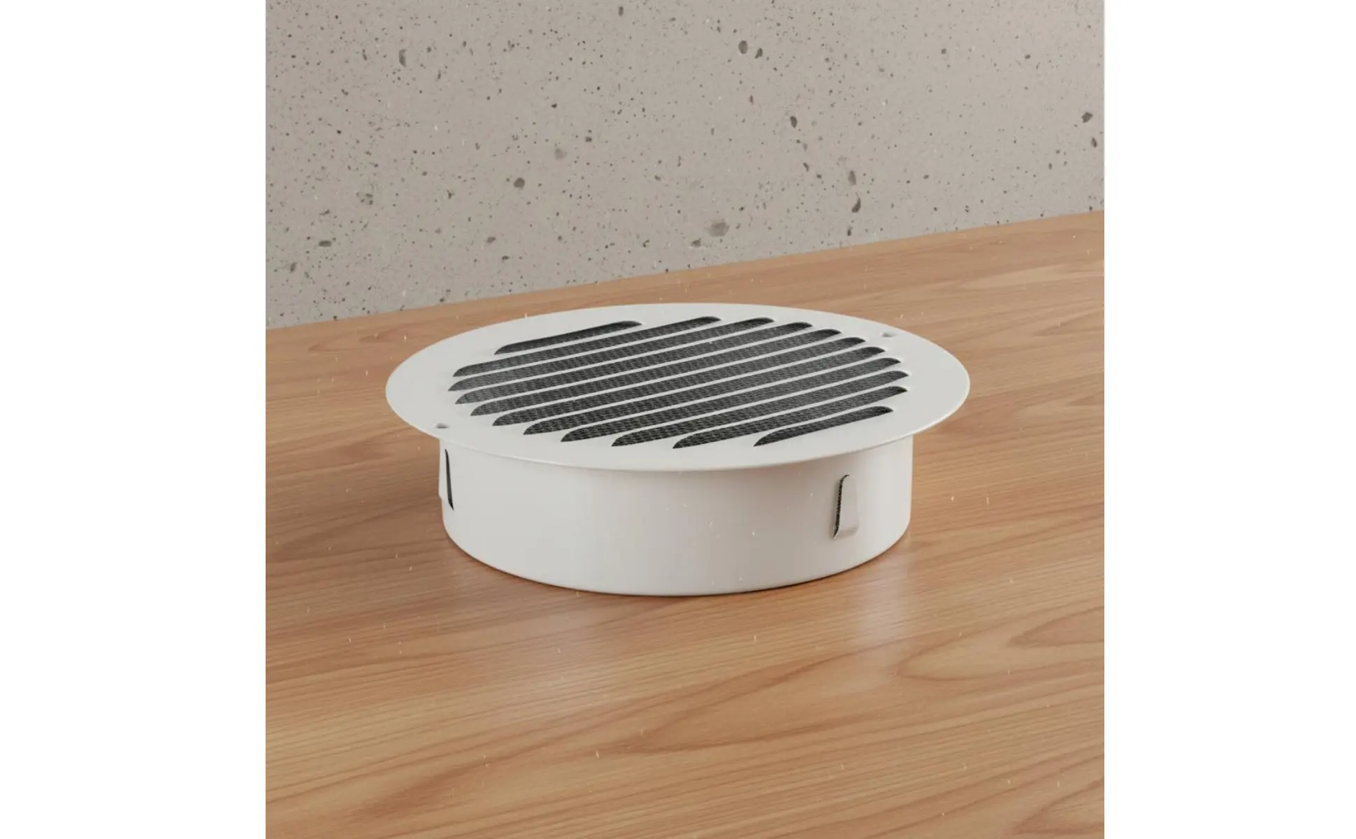 Rejilla de ventilación redonda con lamas para extracción doméstica