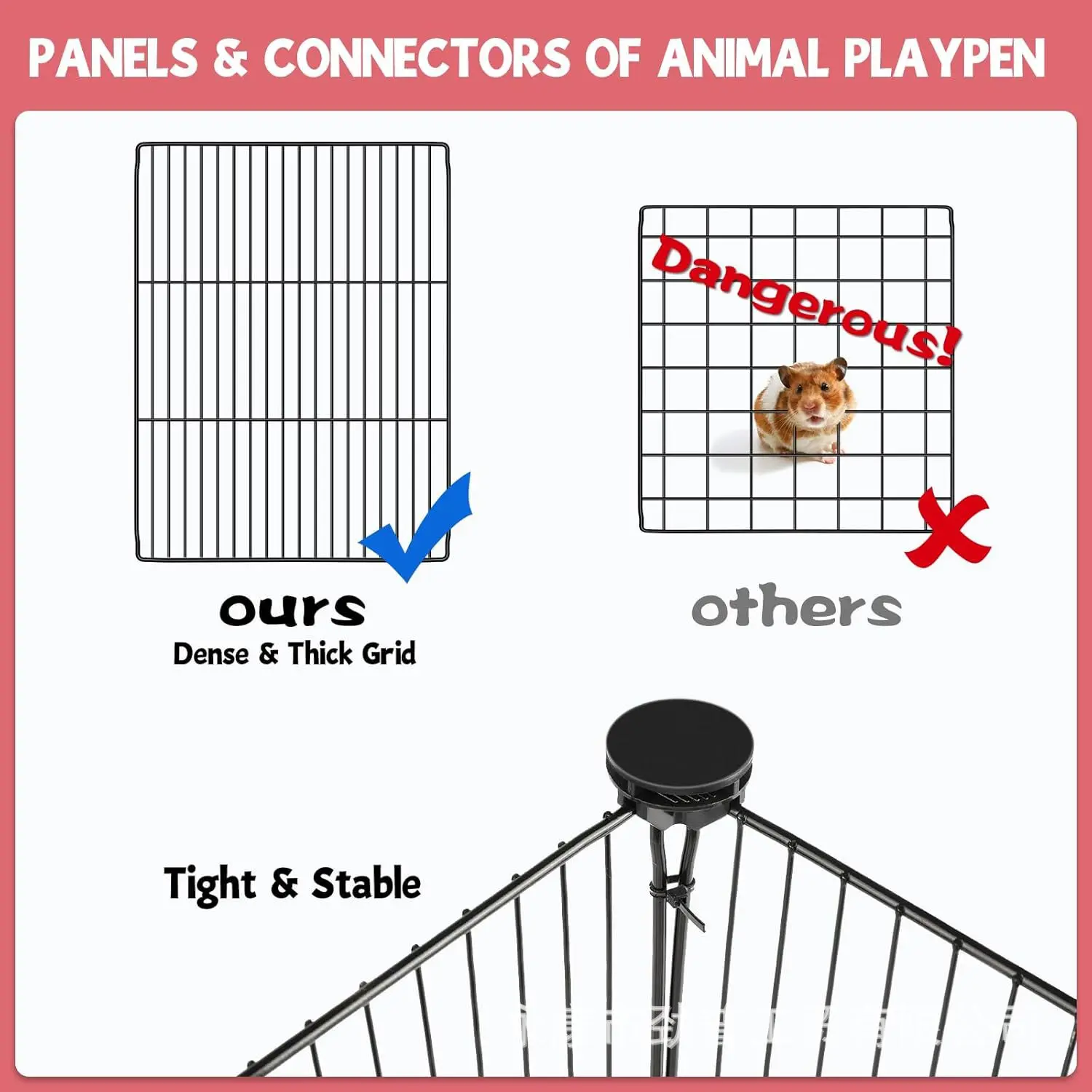 Corral metálico personalizable para gatos y perros pequeños – Jaula de interior - imagen 3