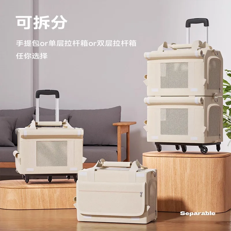 Bolsa de transporte para gatos gran capacidad, maleta y mochila - imagen 5