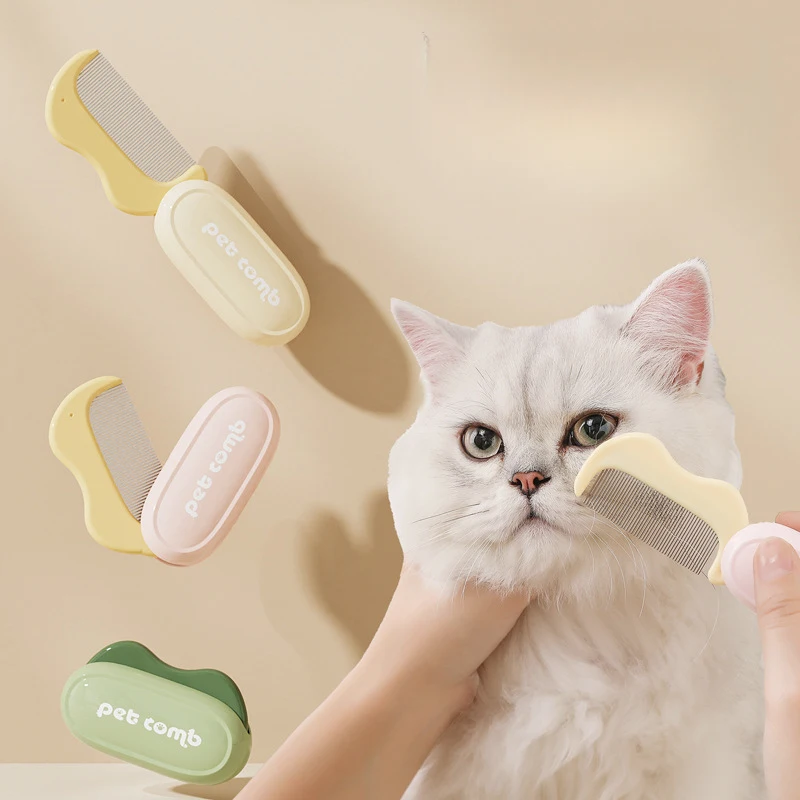 Peine desenredante plegable para gatos y perros, quita pelo suelto