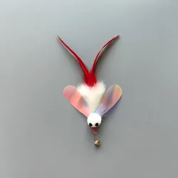 Juguetes para gatos con plumas en forma de abeja
