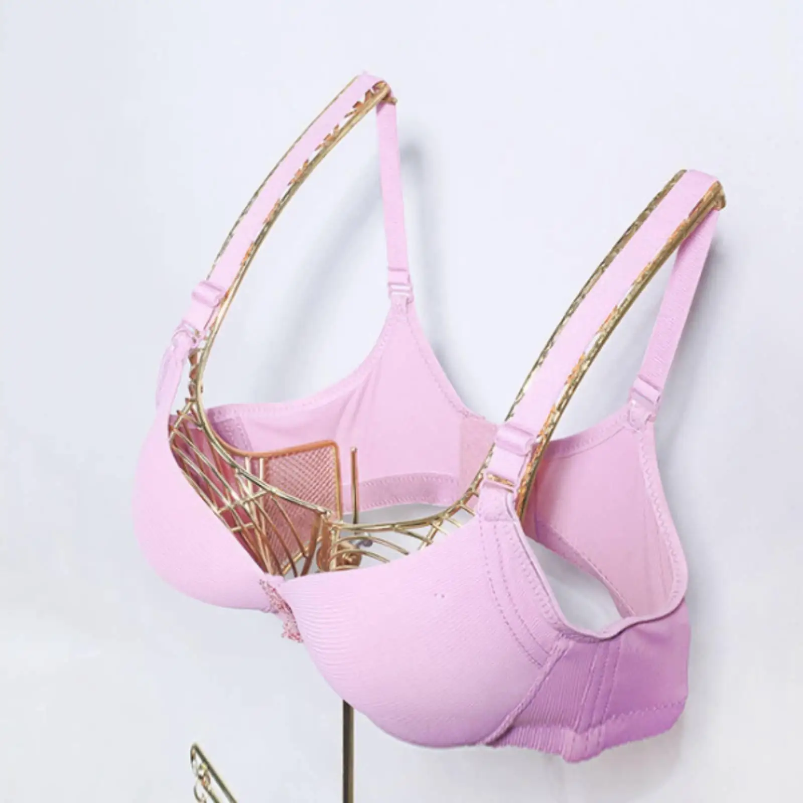 Expositor Metálico para Ropa Interior – Soporte de Suelo para Sujetadores