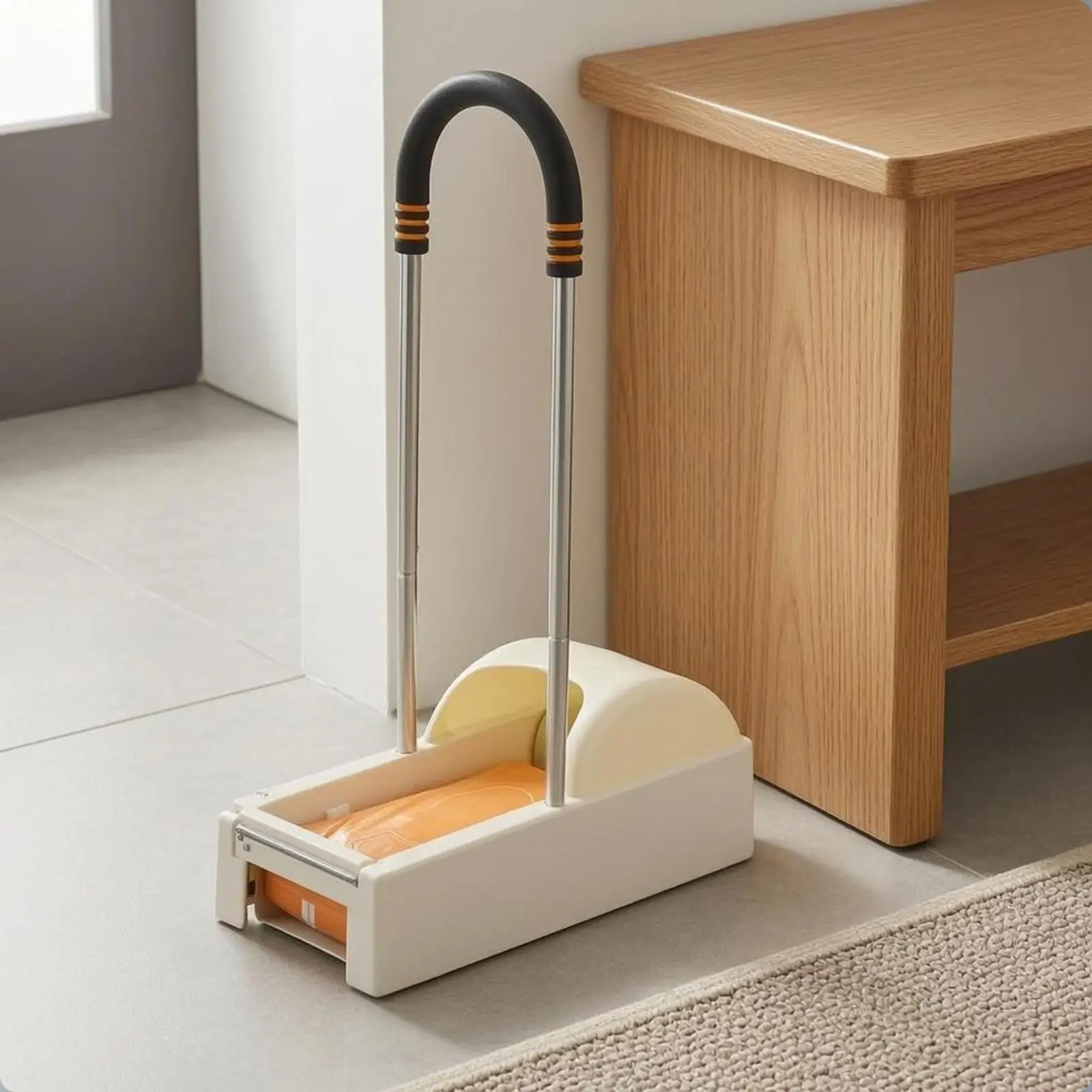 Dispensador de fundas para calzado con mango curvo – Higiene en casa - imagen 5