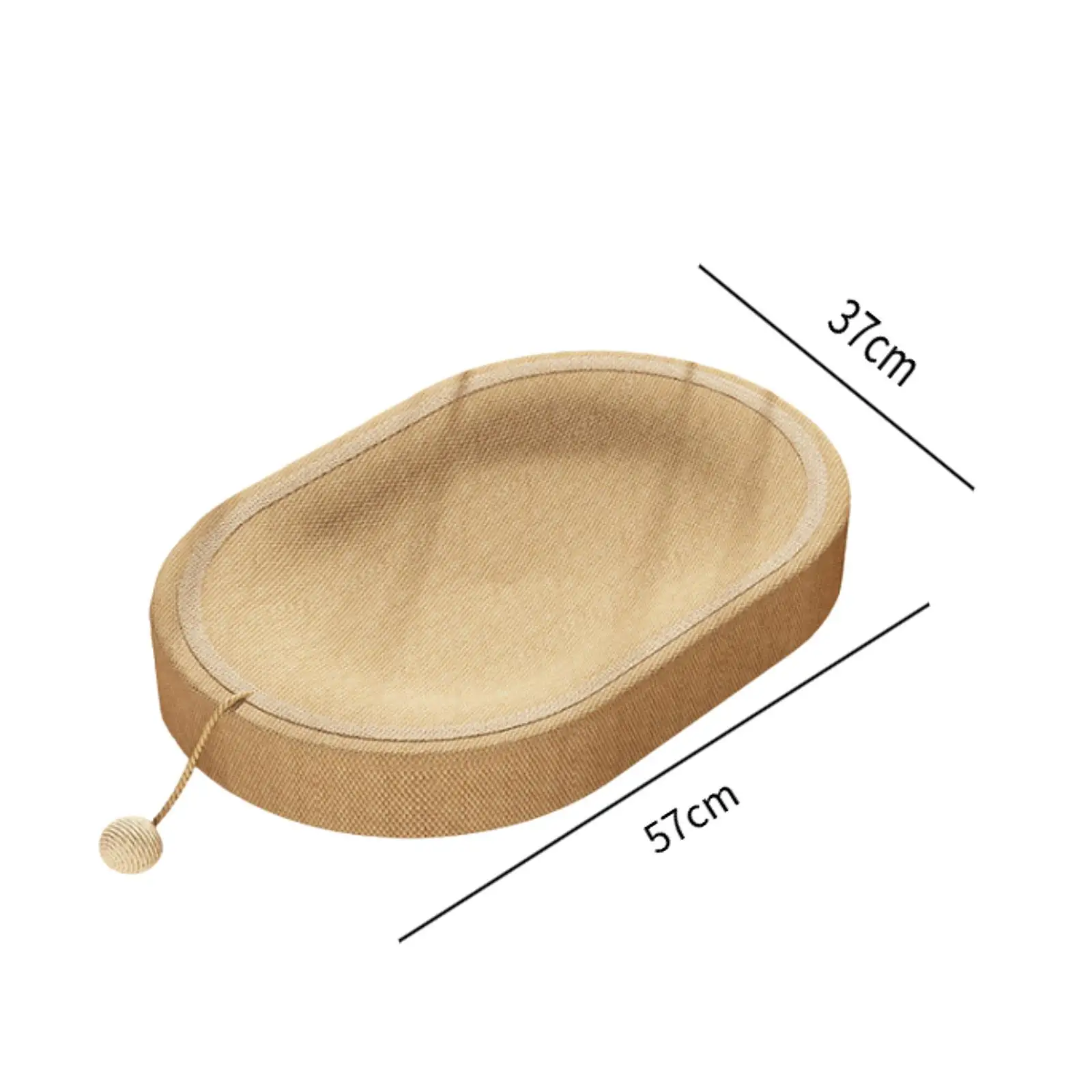 Rascador para gatos de sisal con pelota interactiva