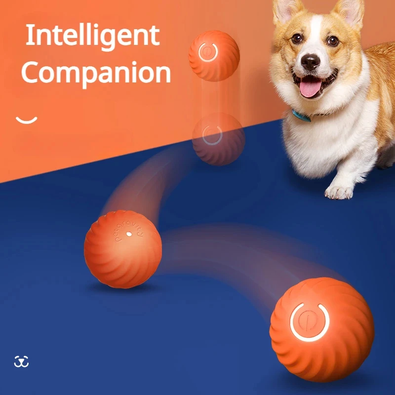 Pelota de salto automática recargable para perros y gatos, juguete eléctrico interior - imagen 2