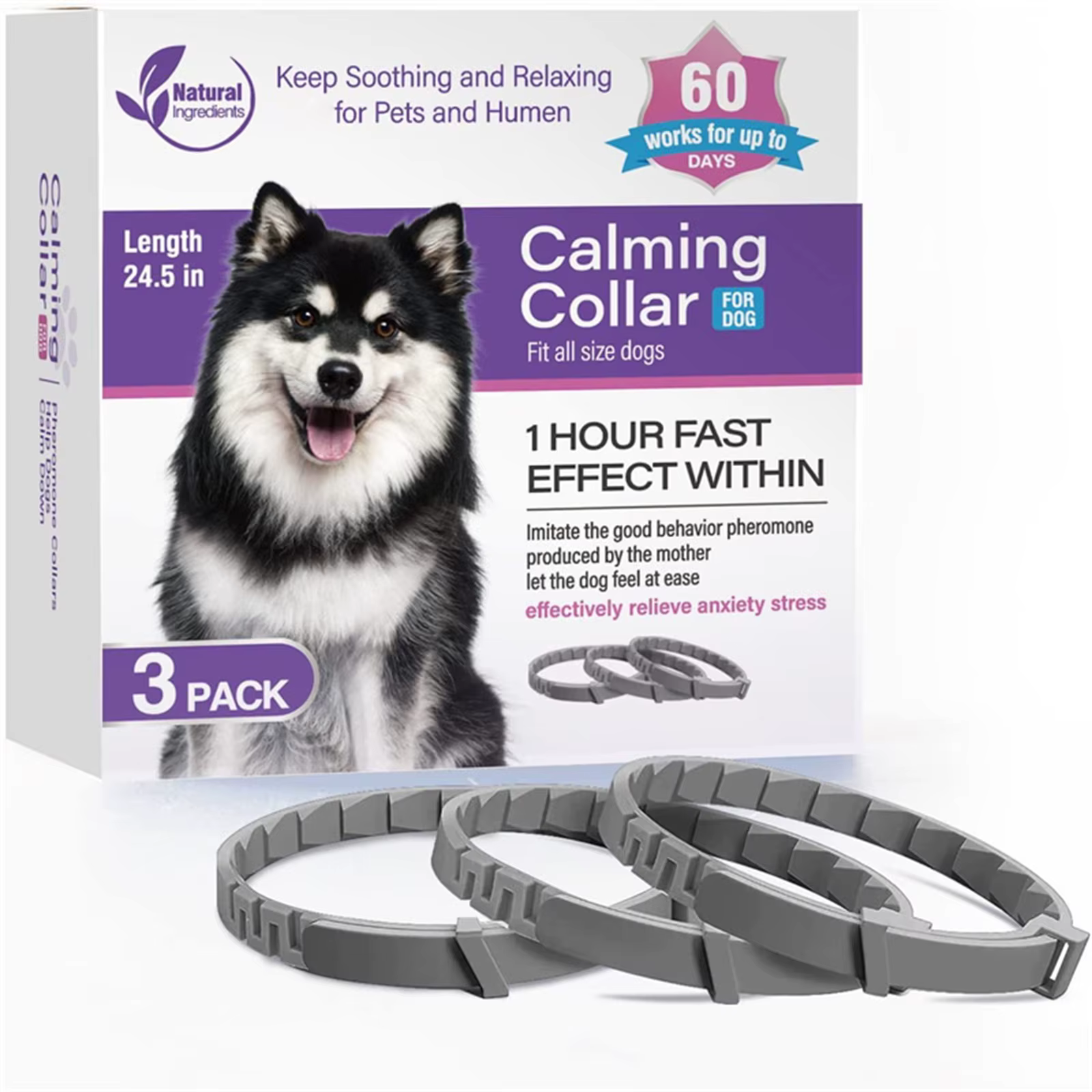 Collar calmante para perros y cachorros – Reduce la ansiedad - imagen 3