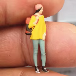 Figuras Miniatura 1:64 para Dioramas – Muñecas de Resina sin Pintar