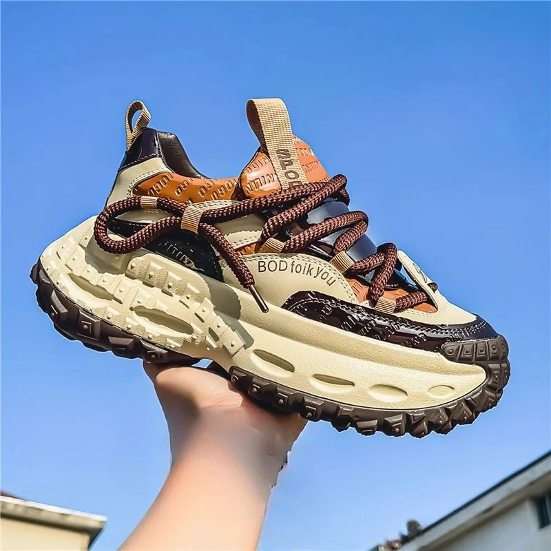 Zapatillas deportivas de hombre con suela gruesa cómoda - imagen 3