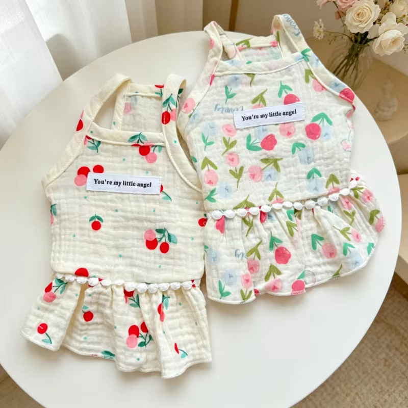 Vestido de princesa con volantes para perros y gatos pequeños - imagen 4