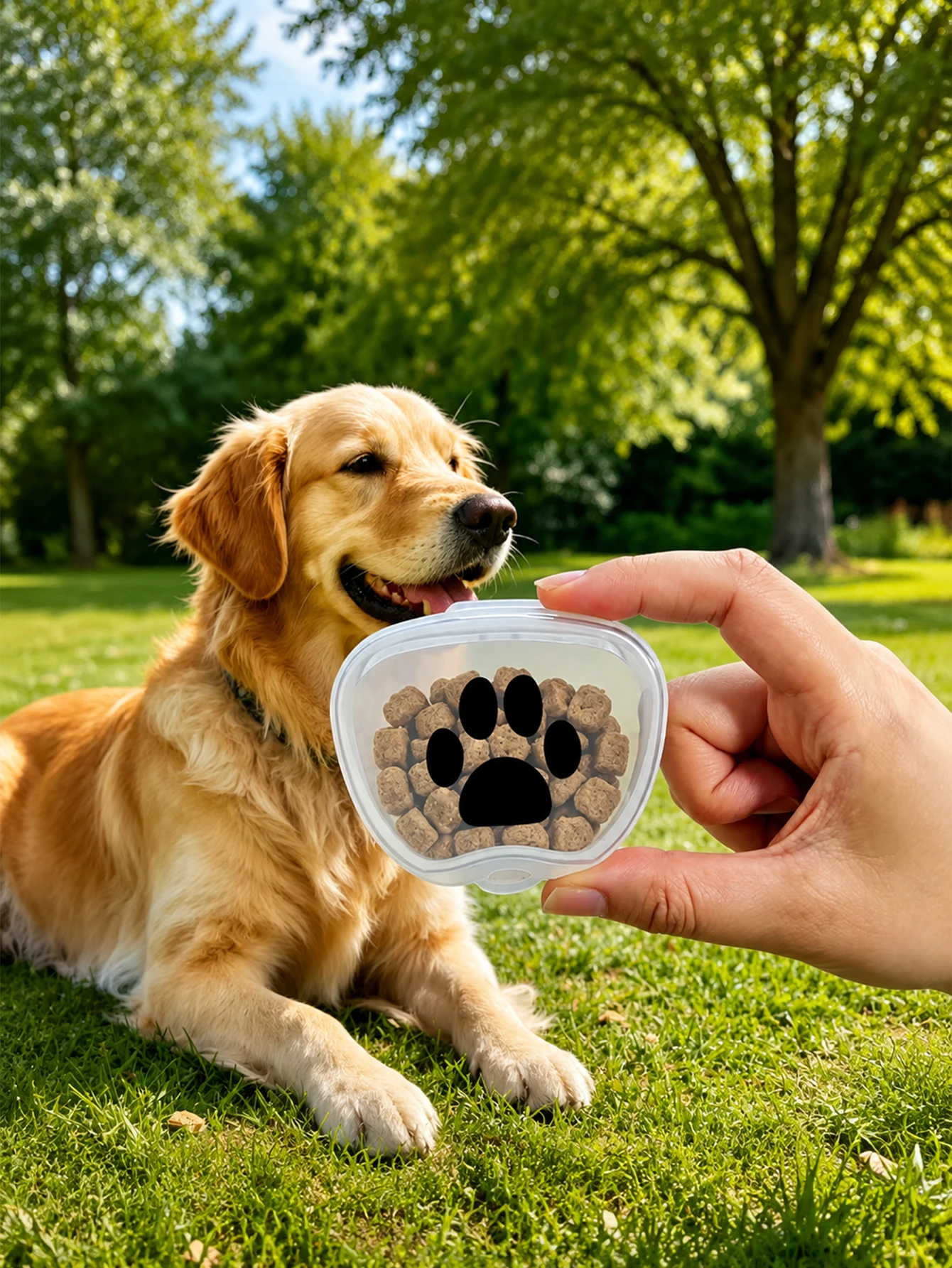 Fiambrera portátil para snacks de perros y gatos – Transparente y hermética - imagen 5