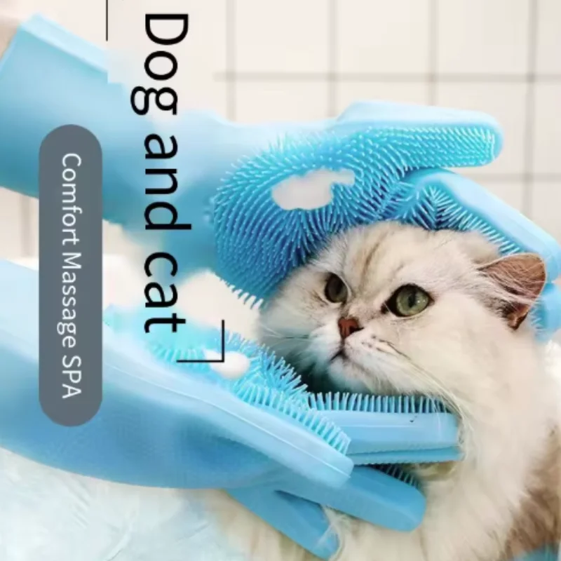 Guantes en uso durante el baño