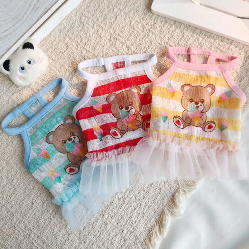 Chaleco vestido verano para perros y gatos pequeños - imagen 2