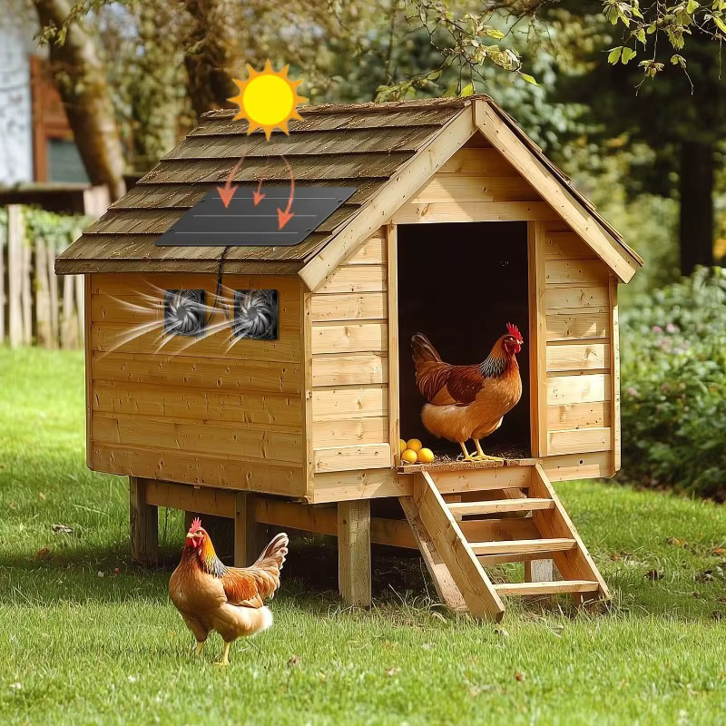 Ventilador extractor solar para casetas de perro y gallineros - imagen 2