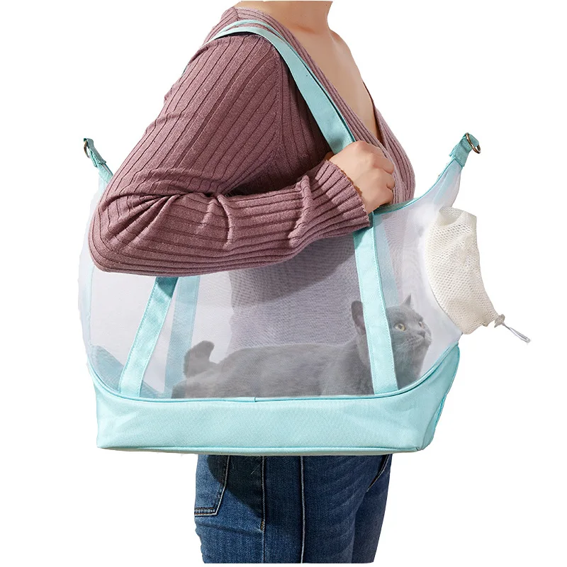 Bolsa transporte plegable transpirable para gatos y perros pequeños - imagen 2