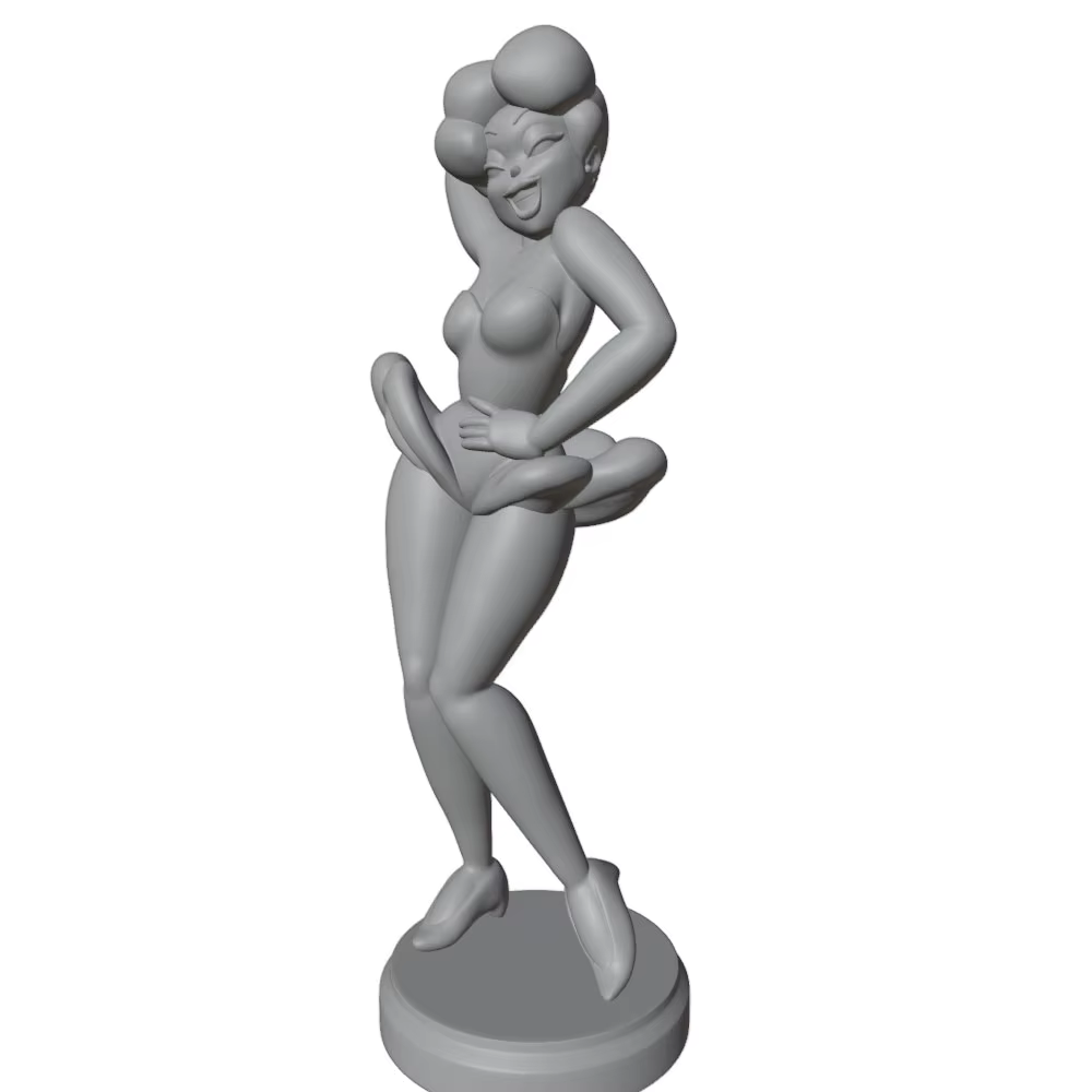 Estatua miniatura de anime 3D gris, modelo GK para montar sin pintar - imagen 2