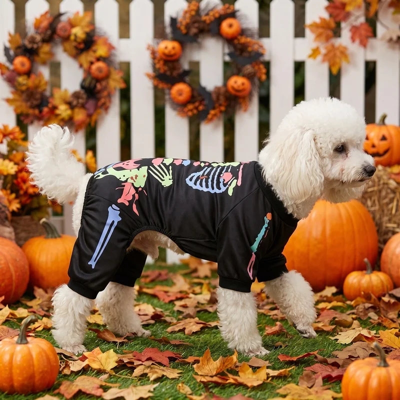 Pijama Esqueleto Halloween para Perro y Gato - imagen 3