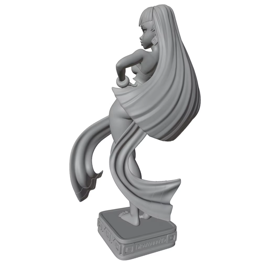 Miniatura 3D de mujer para juegos de rol y colección - imagen 4