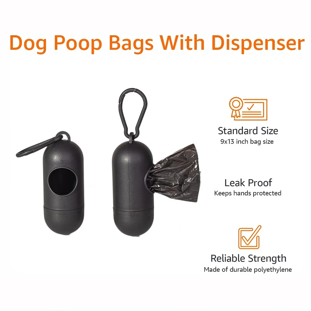Bolsas biodegradables para perro con dispensador – Impermeables y resistentes - imagen 3