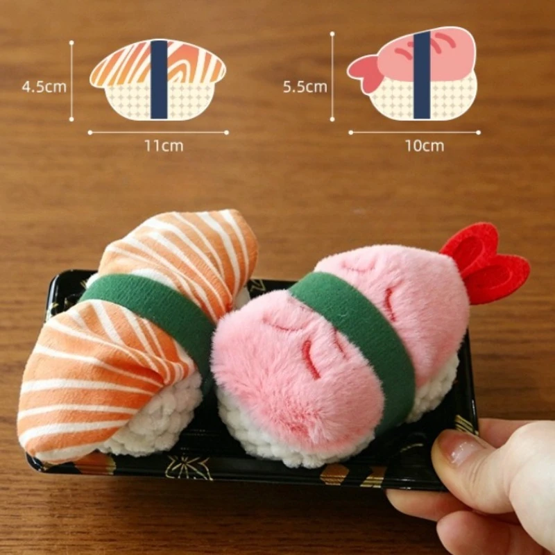 Peluche sushi simulado para gatos con catnip