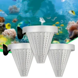 Cono alimentador gusanos rojos para acuario con ventosa