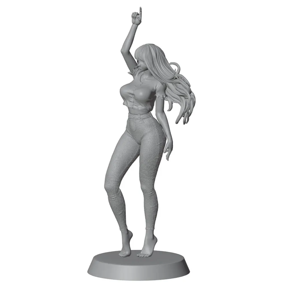 Detalle de resina gris impresa en 3D