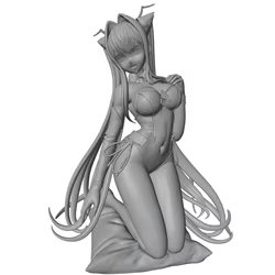 Figura de personaje anime gris impresa en 3D, DIY sin montar