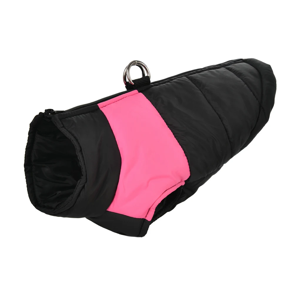 Chaqueta para perro con cremallera lateral y aro en D