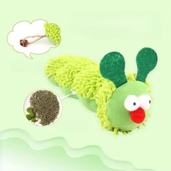 Juguete Oruga con Catnip para Gatos – Peluche Resistente y Limpieza Dental