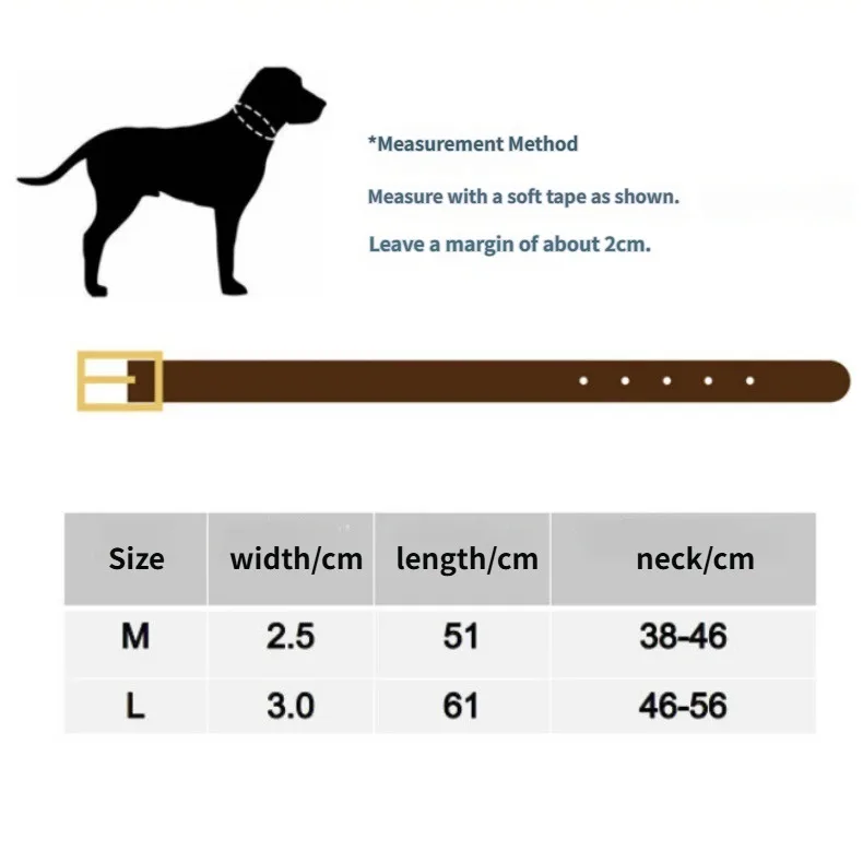 Collar de cuero genuino para perros con asa de control