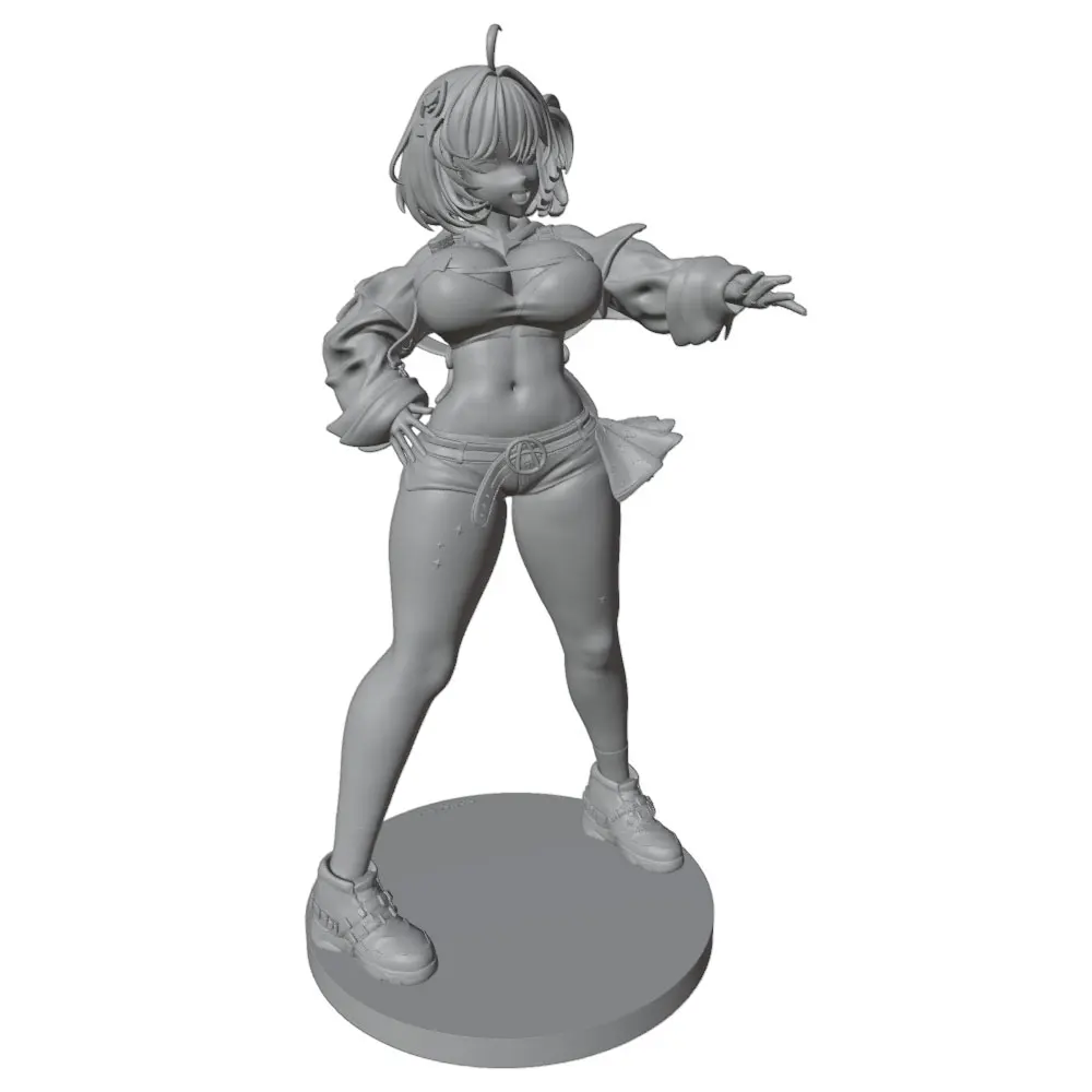 Kit modelo resina 1/24 chica 75 mm – Miniatura GK sin pintar ni montar - imagen 5