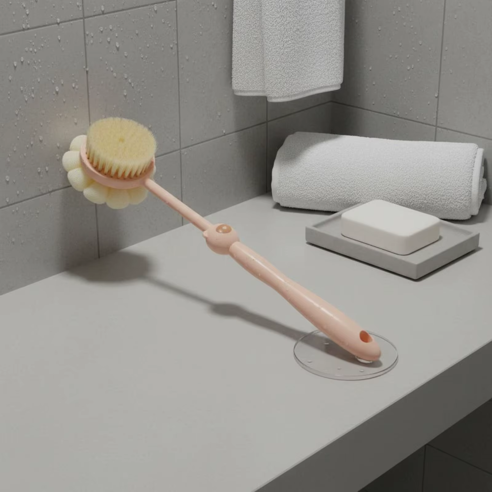 Cepillo de baño 2 en 1 para perros y gatos – Cerdas suaves - imagen 2