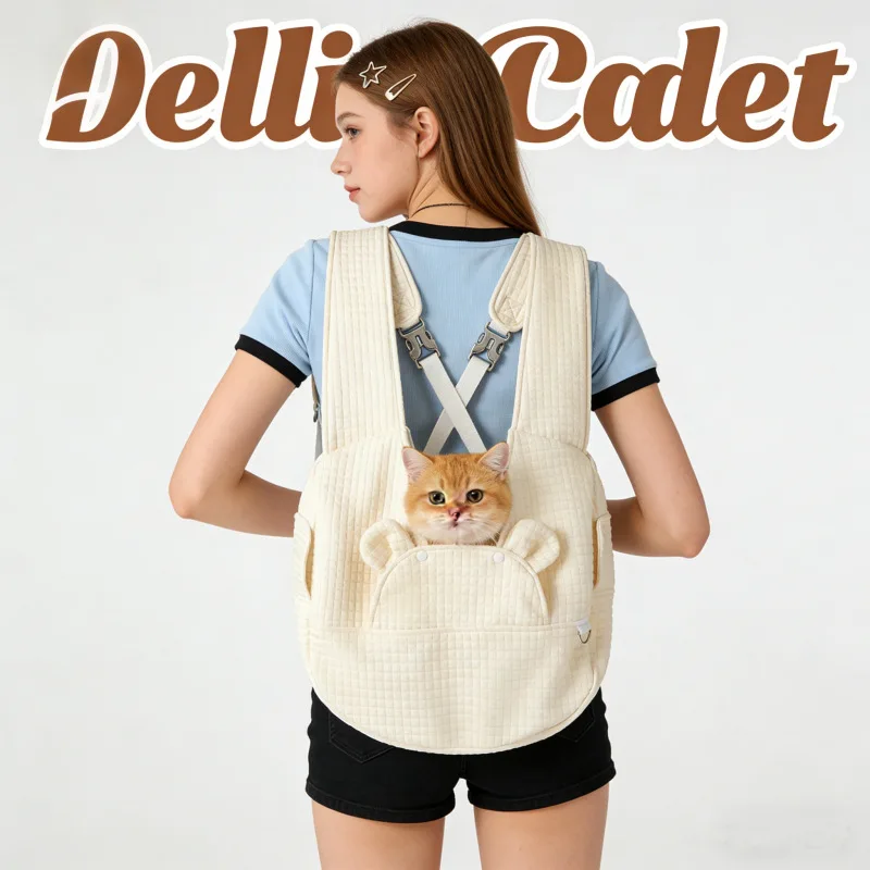 Bolsa de transporte suave y transpirable para perros y gatos - imagen 3
