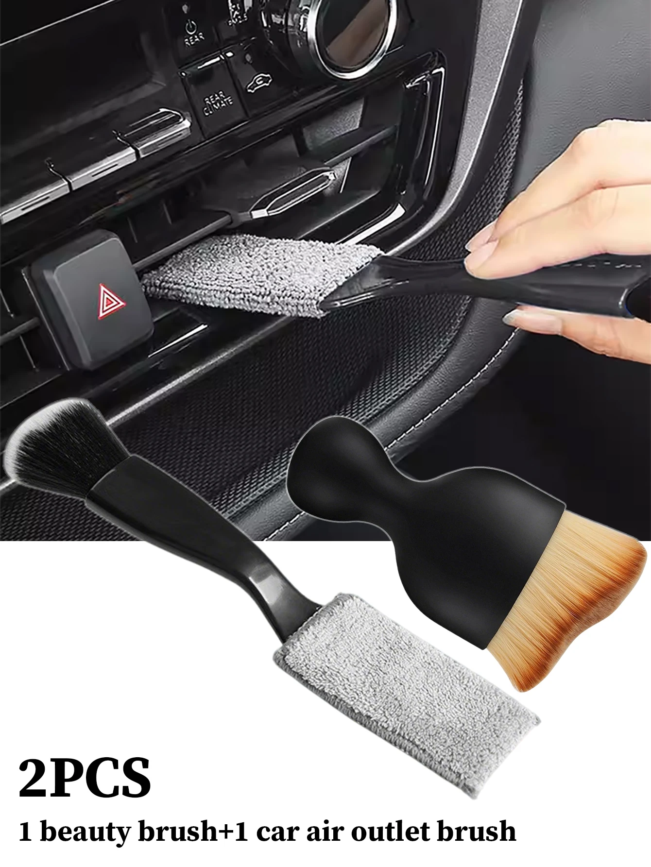 Cepillos de limpieza para gatos y perros: rejillas y polvo suave coche