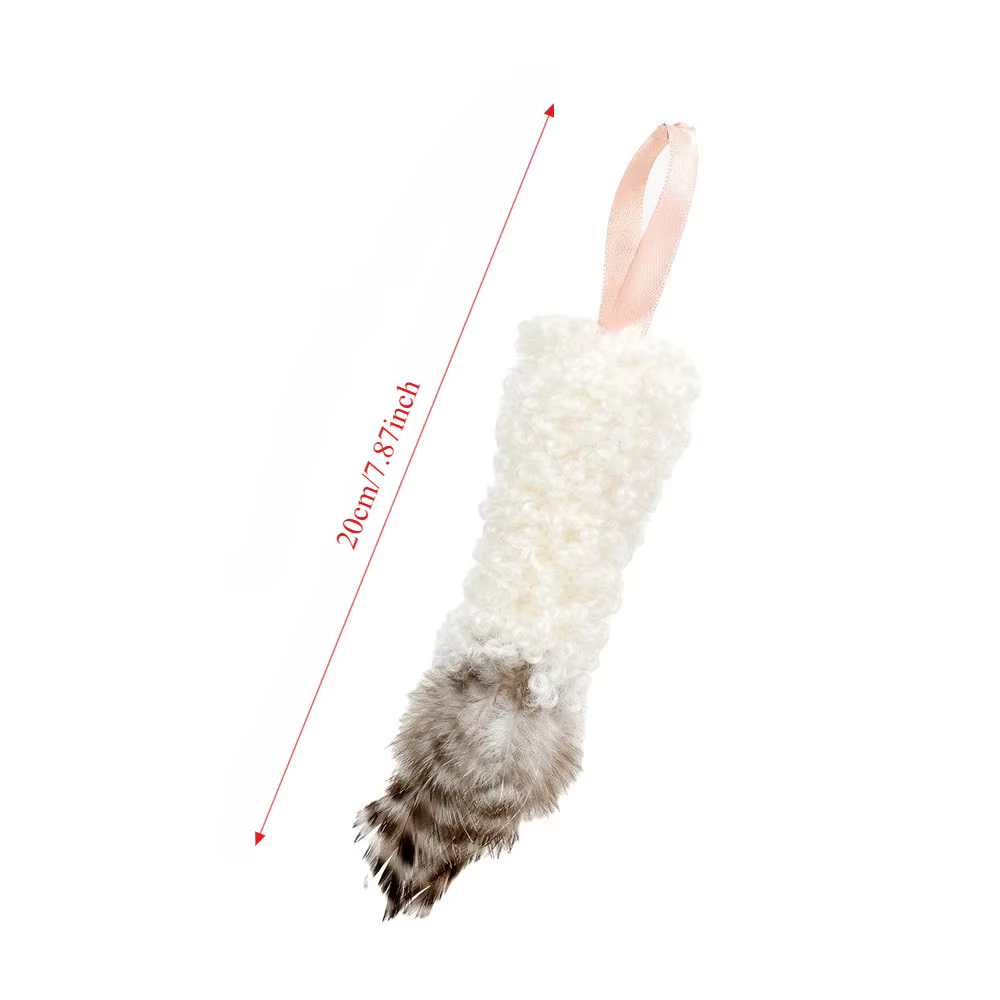 Juguete de plumas y lana resistente para gato y perro masticar seguro - imagen 3