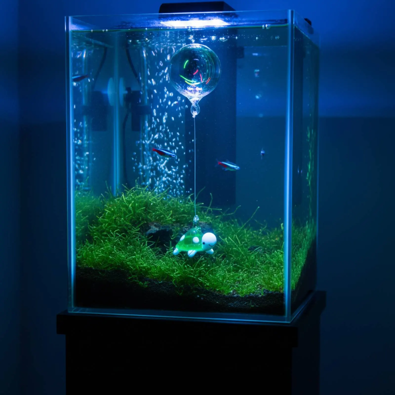 Decoración flotante de cristal para acuario y tortuga - imagen 2
