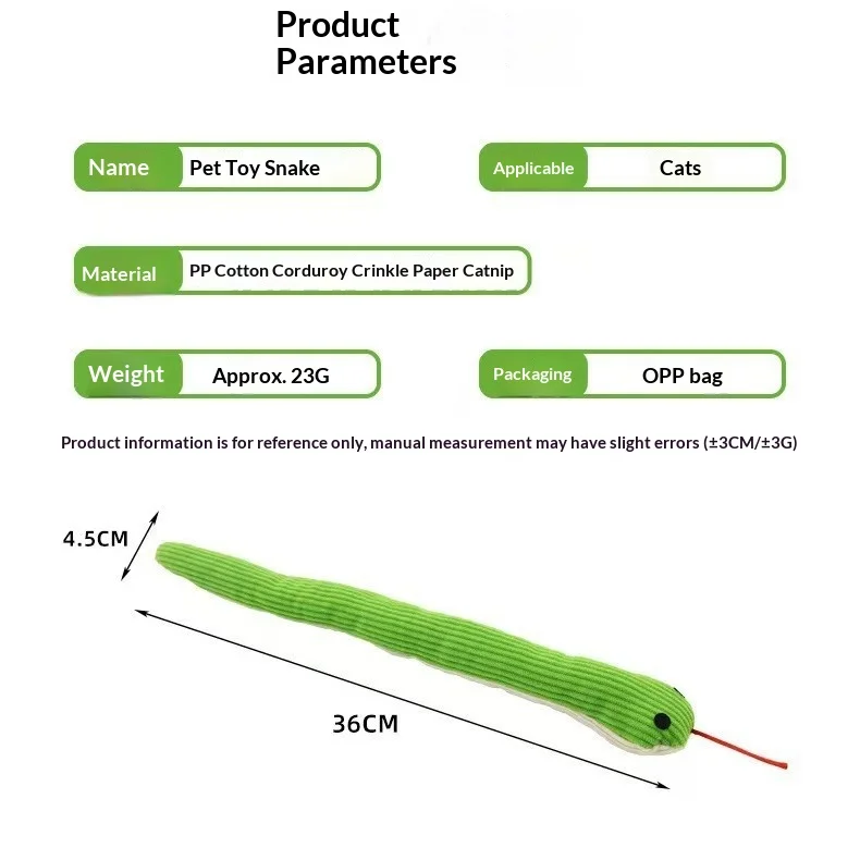 Juguete serpiente verde para perros antiaburrimiento masticar crujiente - imagen 4