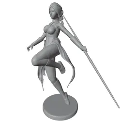 Kit figura 3D 1/24 75mm chica sin montar ni pintar