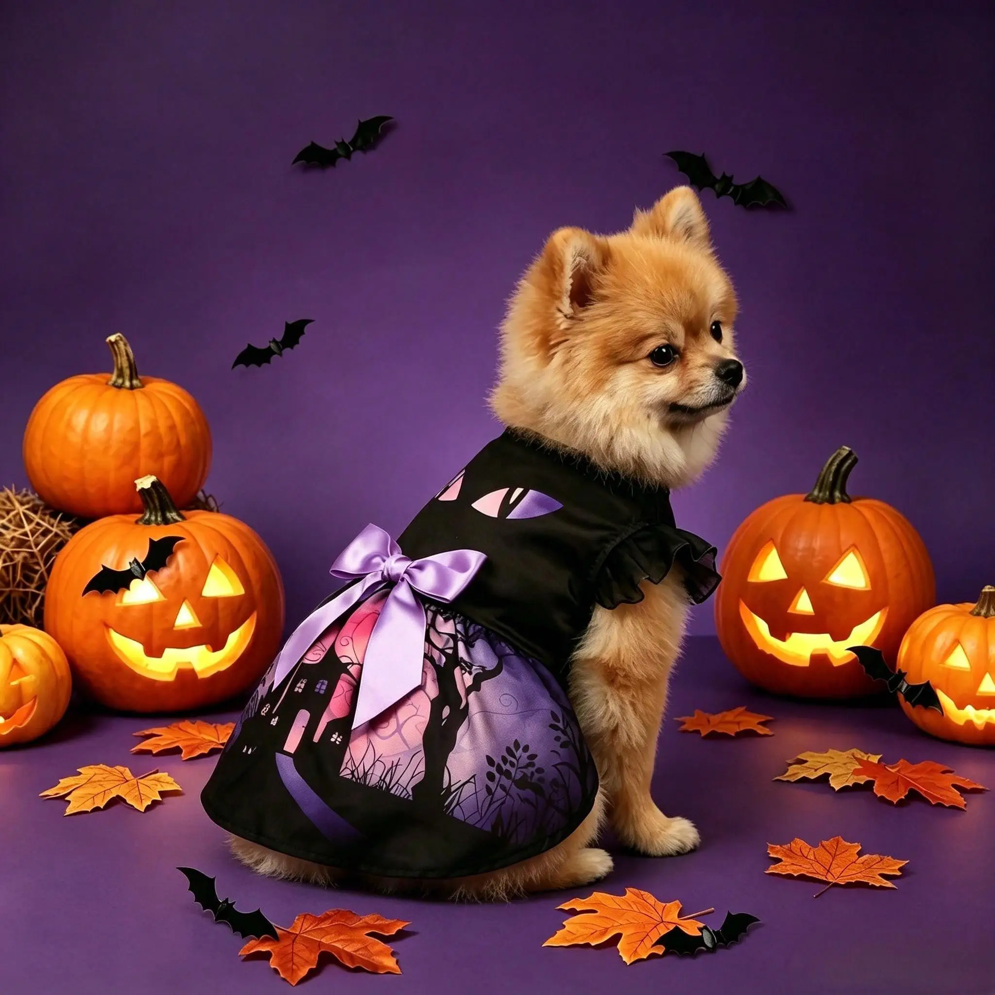 Conjunto completo del disfraz de Halloween para mascotas