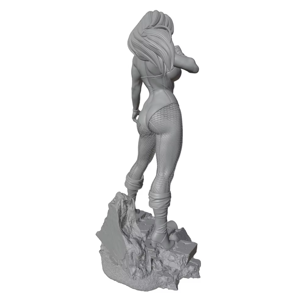 Kit resina 1/24 figura femenina 75mm impreso 3D DIY sin pintar - imagen 5