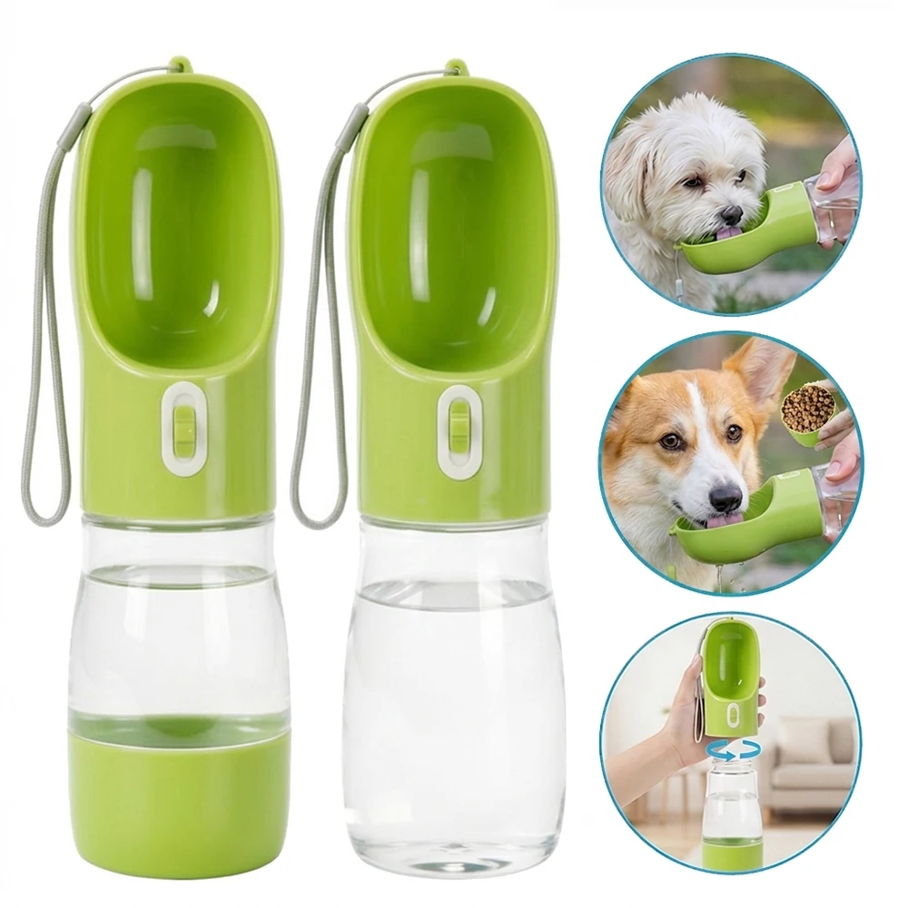 Botella de agua 2 en 1 para perros: tazón portátil sin derrames - imagen 2