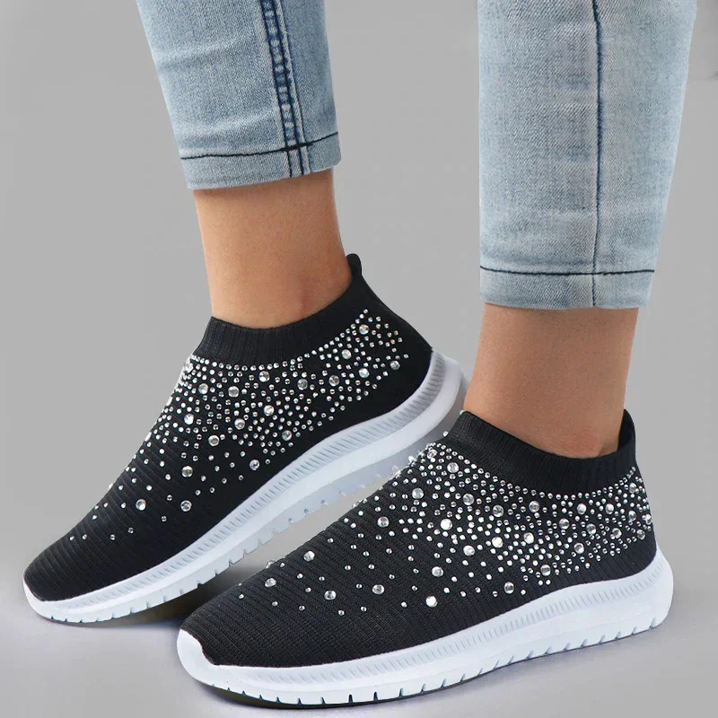 Zapatillas de malla transpirables mujer, planas antideslizantes cómodas - imagen 5