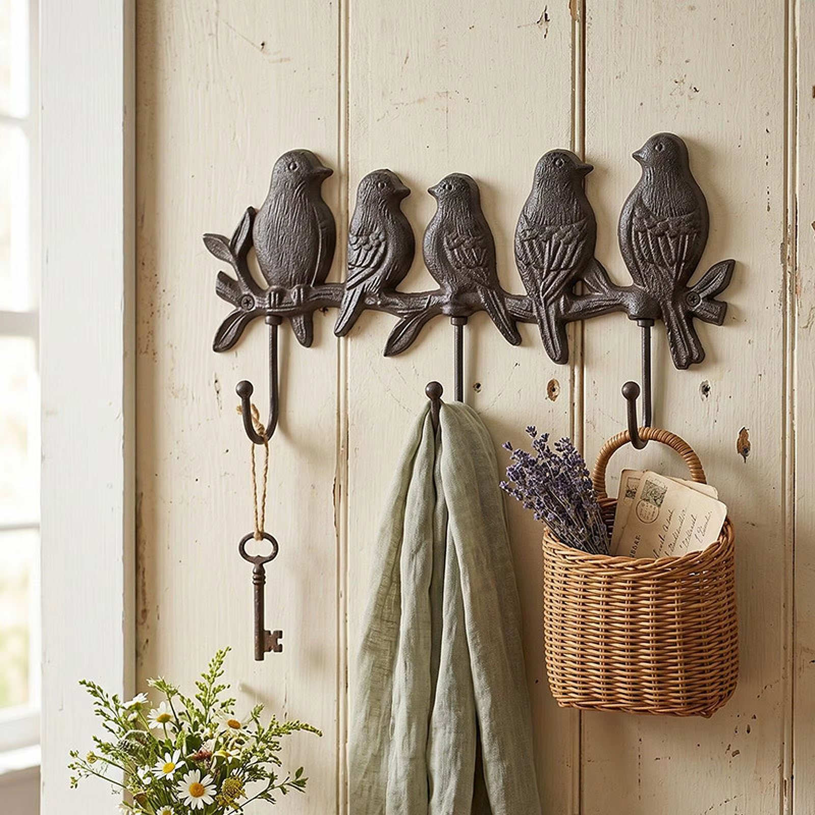 Perchero Decorativo con Diseño de Pájaro – Colgador para Llaves y Bolsos - imagen 3