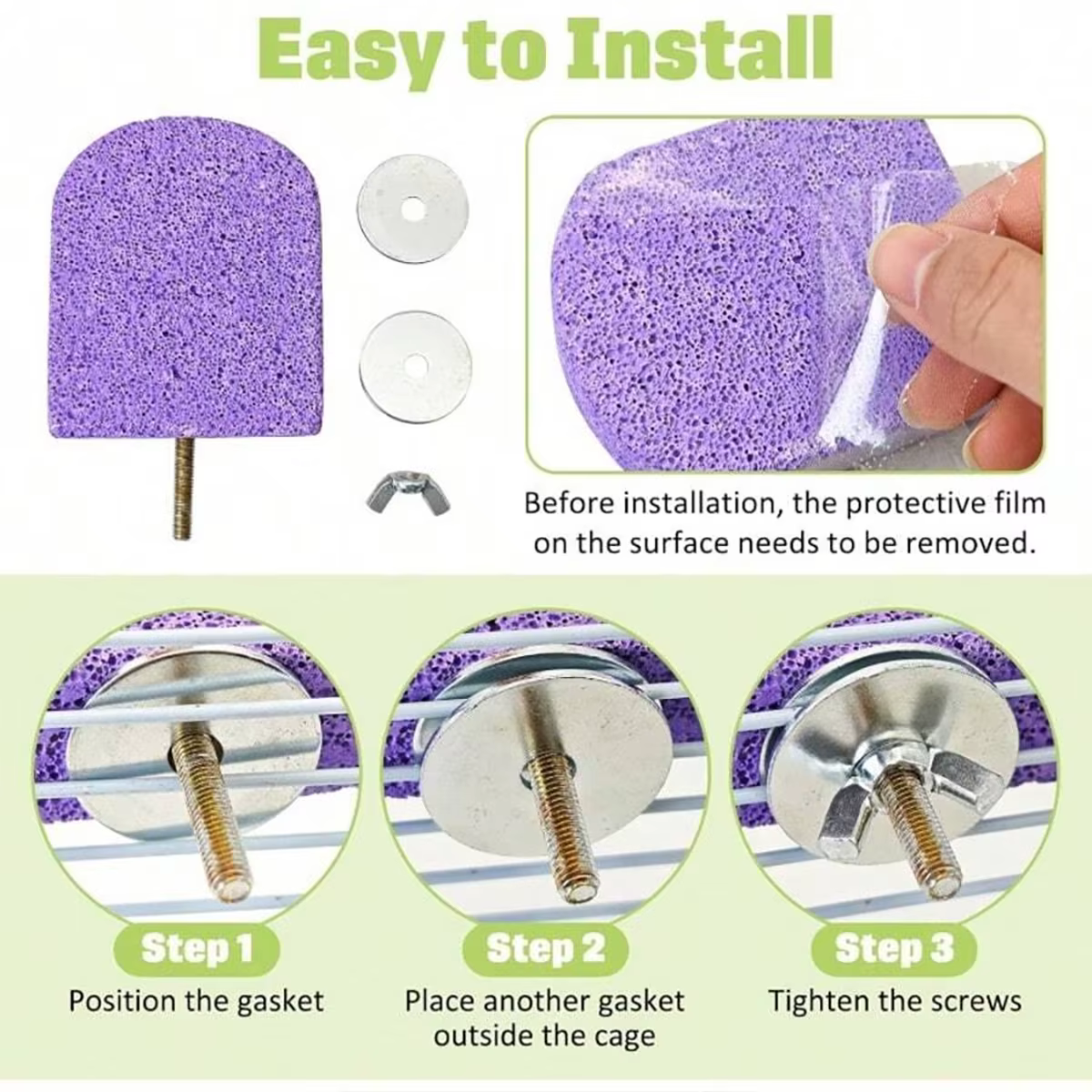 Mordedor masticable para loros y aves pequeñas – Percha enriquecida con calcio - imagen 5