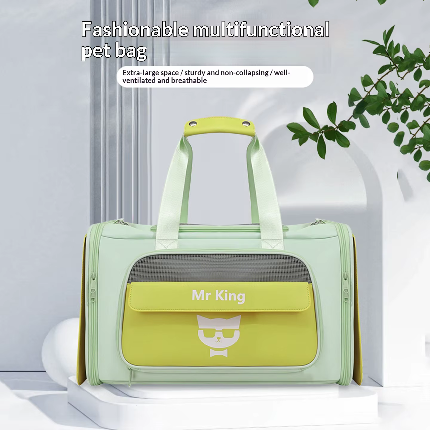 Transportín para gatos – Bolsa de viaje ligera y transpirable