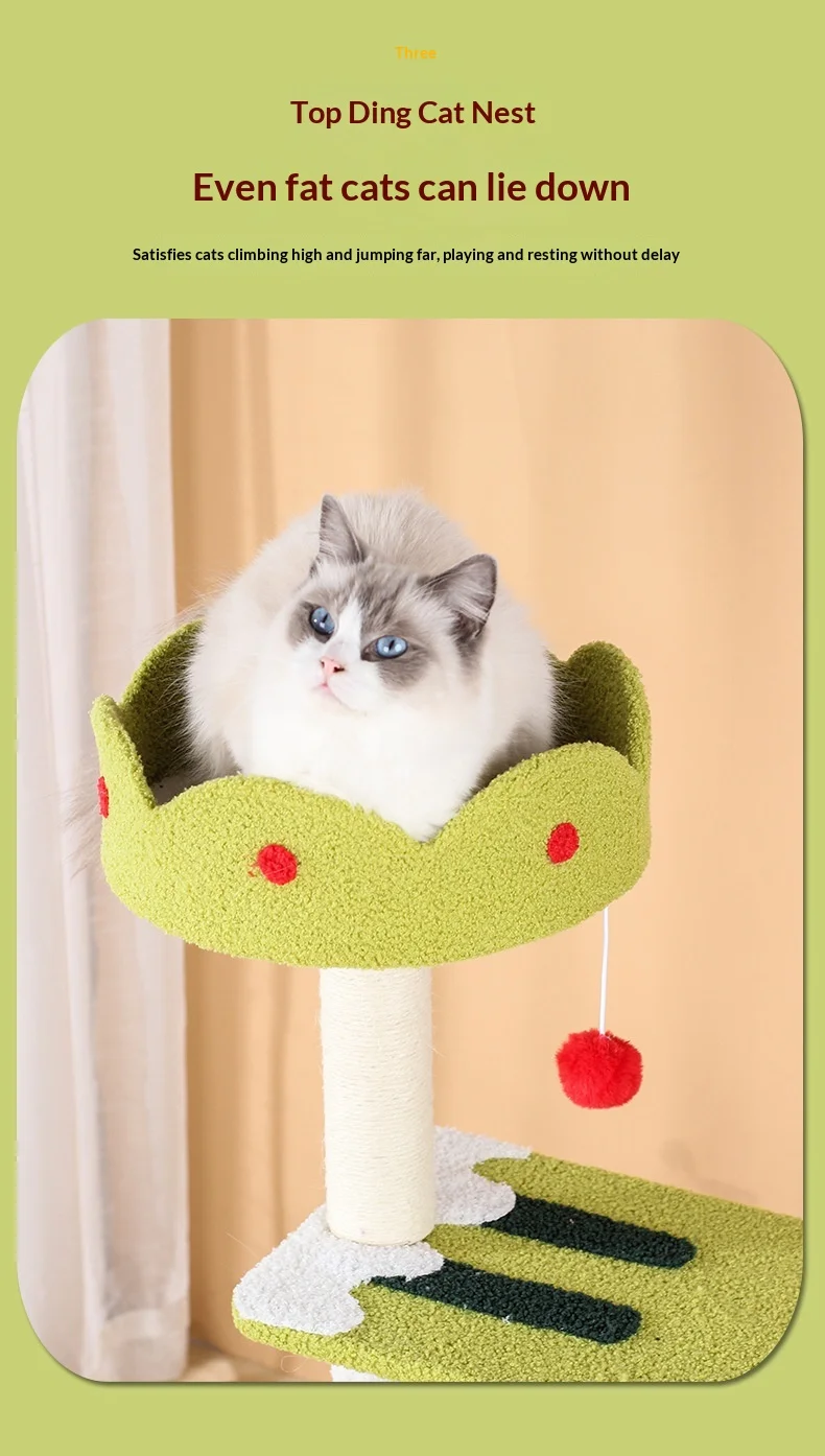 Nuevo Árbol para Gatos Todo en Uno, Ahorra Espacio