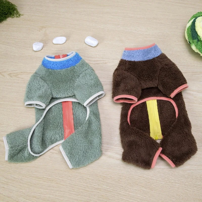 Mono de felpa para perros y gatos – Pijama cálido para Pug - imagen 3