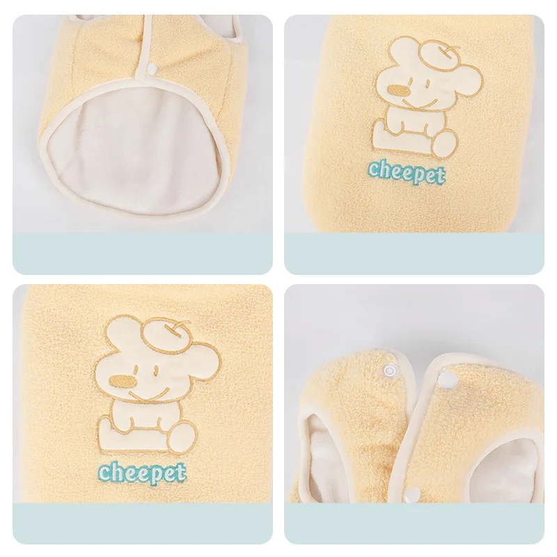 Chaleco polar en uso lateral