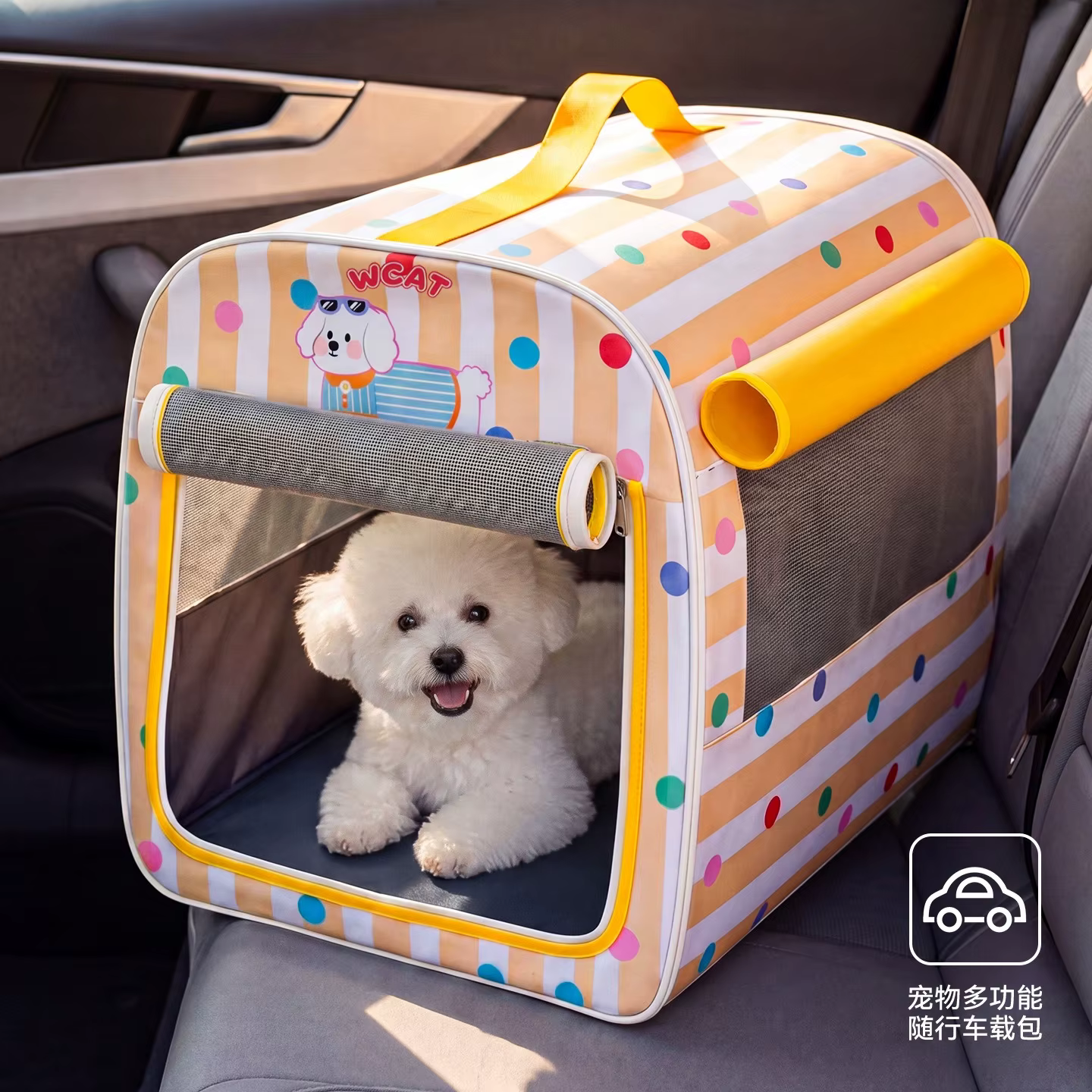Bolsa de transporte y jaula portátil para perros y gatos pequeños