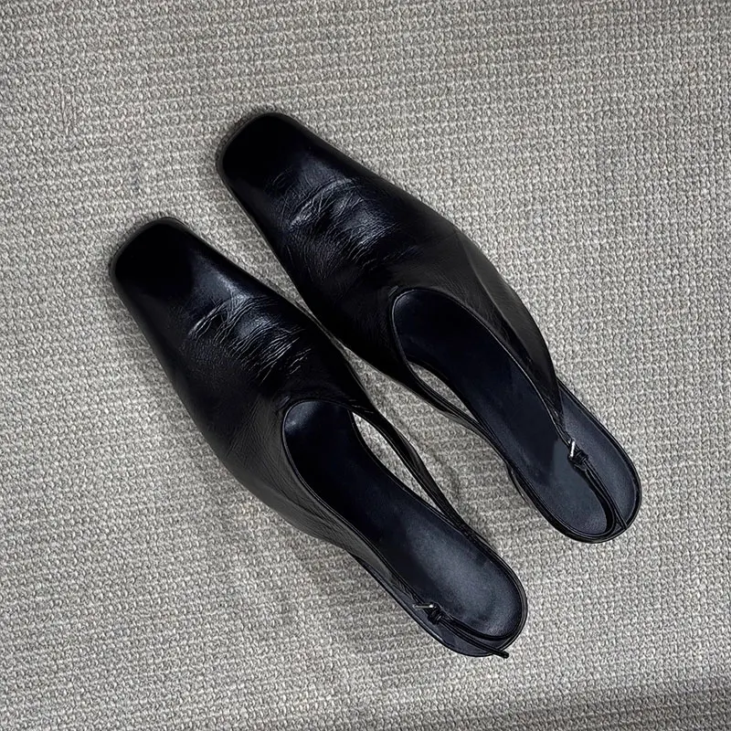 Sandalias planas de cuero con hebilla para gatos y perros - imagen 5
